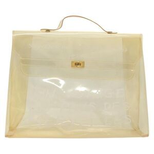 Hermes Kelly Handbag Vinyl Clear Plastic Handbag (Pre-Owned)